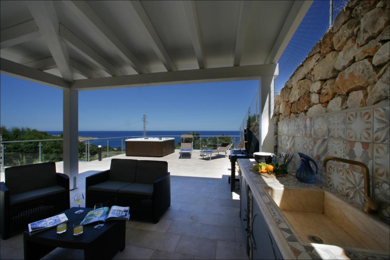 Villa Antonia - Vasca Idromassaggio Terrazza Vista Mare Σαν Βίτο λο Κάπο Εξωτερικό φωτογραφία